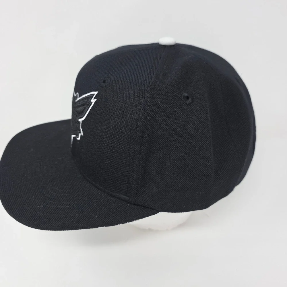 NBA Charlotte Hornets Snapback Hat OSFM Basketball Graphic Brim Black NZS08